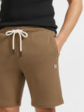 Men’s Classic Waffle Knit Comfort Shorts – Pack of 2 (Grey & Brown)