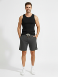 Men’s Classic Waffle Knit Comfort Shorts – Pack of 2 (Grey & Brown)