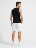 Men’s Classic Waffle Knit Comfort Shorts ( WHITE )