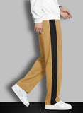 Urban Relaxed-Fit Side Panel Cream Joggers