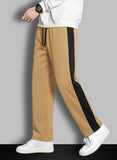 Urban Relaxed-Fit Side Panel Cream Joggers